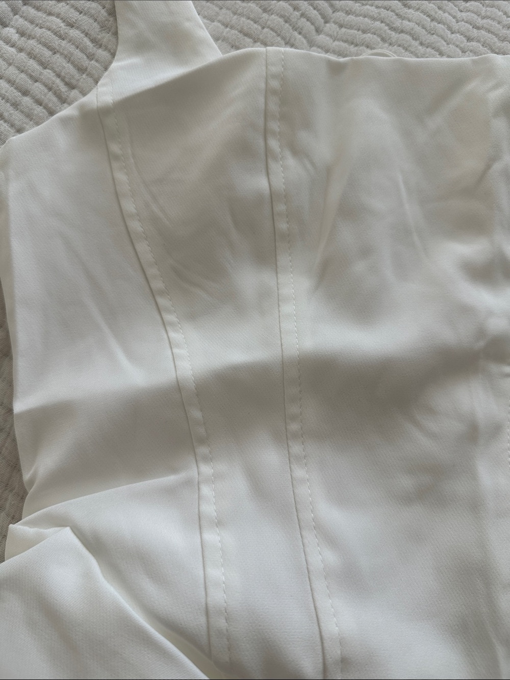 Aria Bella/BabyBoo “Cornelia” White Mini Draped Dress XS NWT NIB - Picture 8 of 12